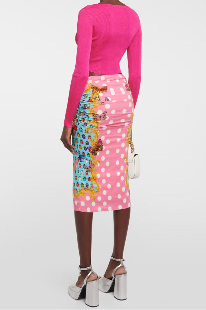 VERSACE "Ladybug Print" Skirt