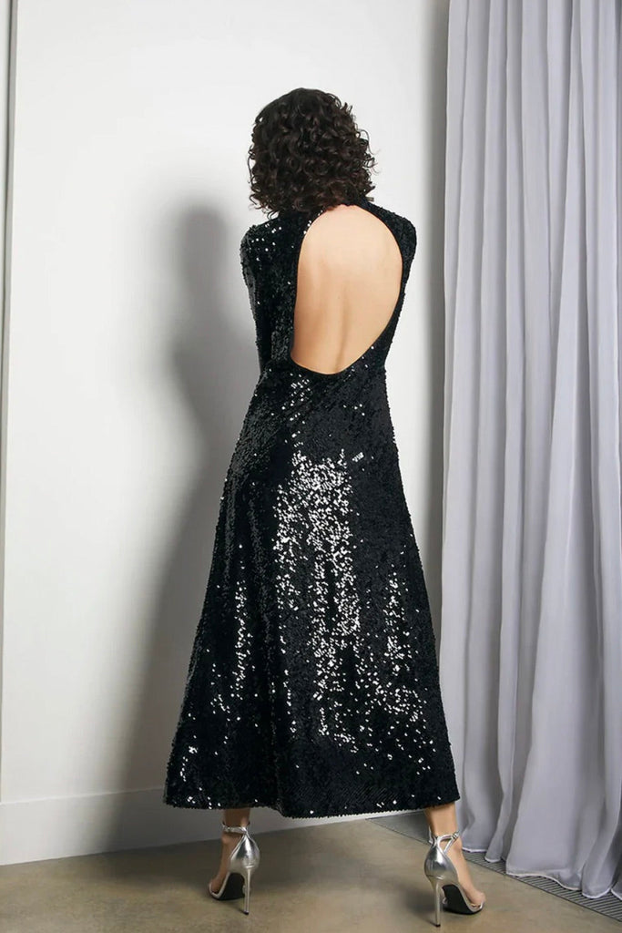ILTA "Lena" Sequin Midi Dress