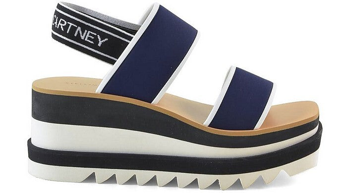 Stella McCartney "Striped Wedge" Sandals