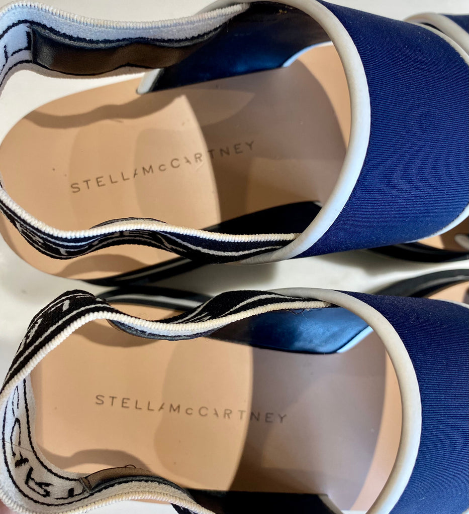 Stella McCartney "Striped Wedge" Sandals