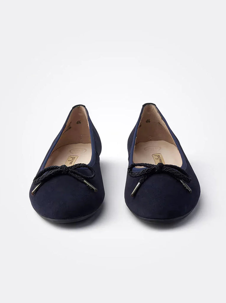 PAUL GREEN "Tilly Navy Suede" Ballet flats