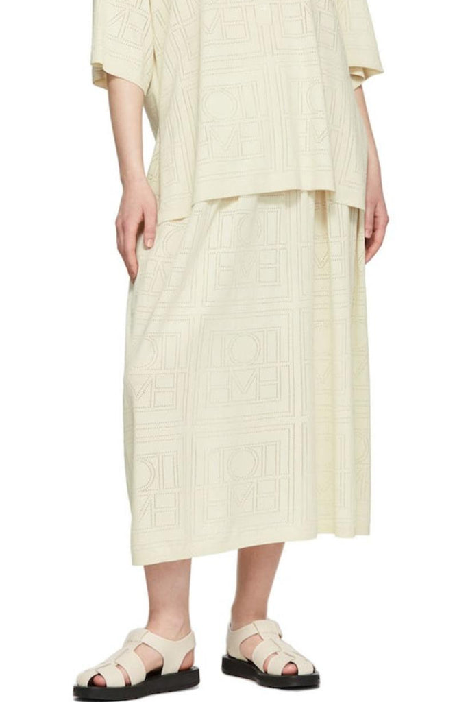 TOTEME "Monogram" Pointelle Skirt
