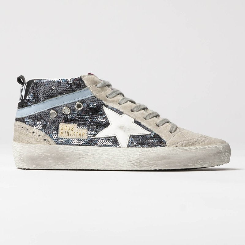 GOLDEN GOOSE "Paillettes" Mid Star Sneakers