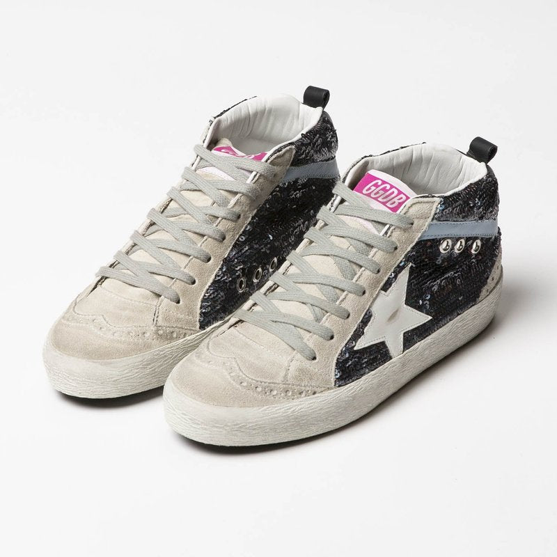 GOLDEN GOOSE "Paillettes" Mid Star Sneakers