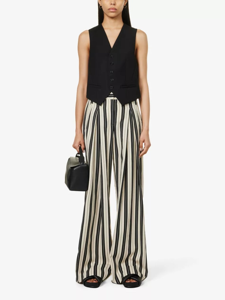 ME+EM "Statement Stripe" Wide-Leg Pant