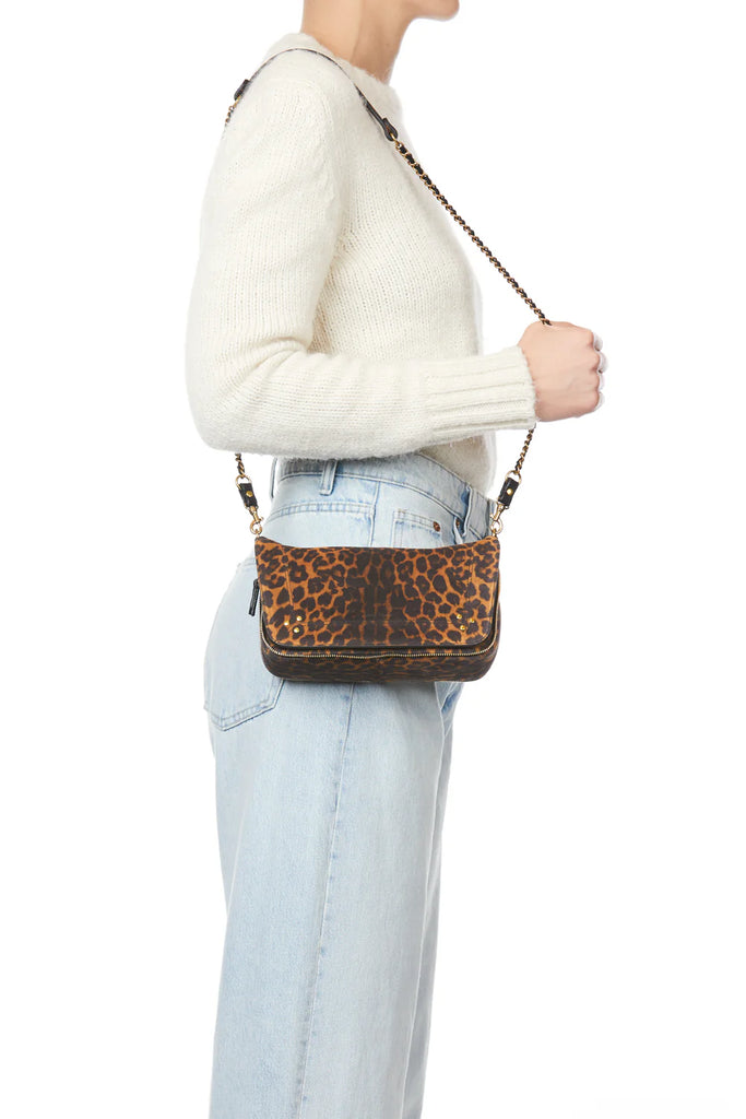 JEROME DRYFUSS "Bobi" Shoulder Bag in Leopard