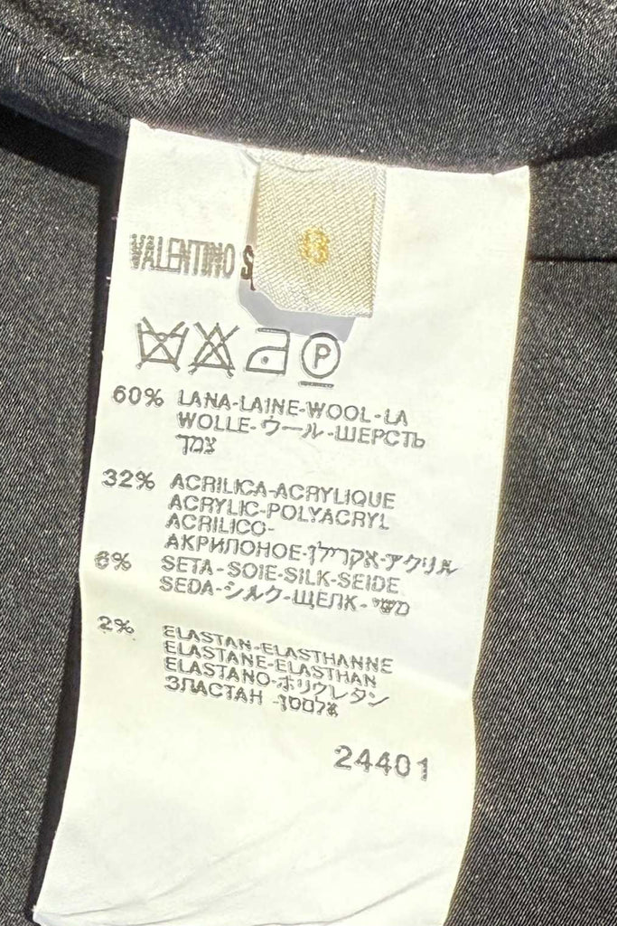 VALENTINO "Zig Zag Shawl Collar" Coat