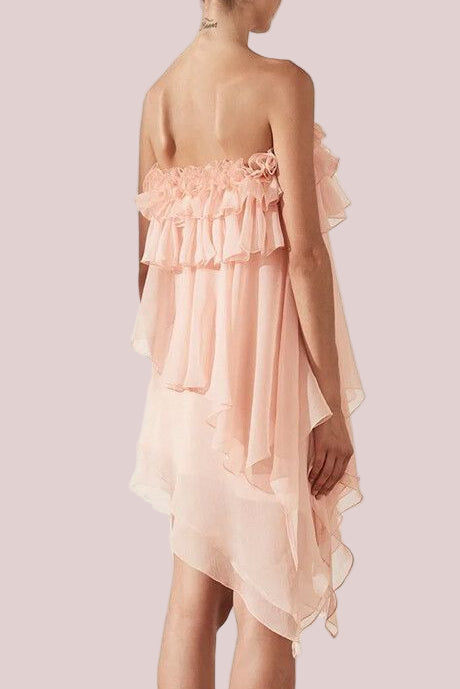 shona joy willow ruffle mini dress Bowery Long Sleeve Ruffle Mini Dress | Cherry | Dresses