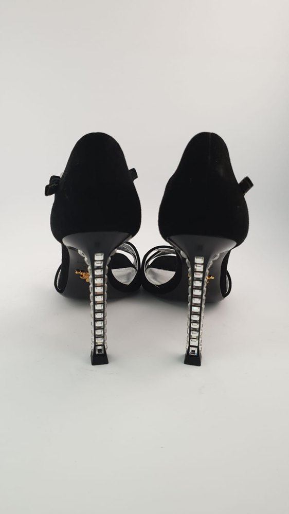 PRADA "Crystal heeled" sandals