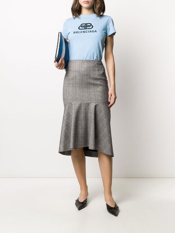 Shop Louis Vuitton Lv Stripe Pencil Skirt (1A9Y8Q, 1A9Y8P, 1A9Y8O