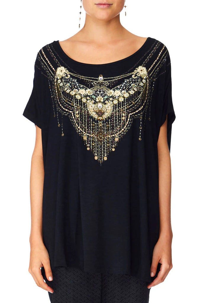 CAMILLA "Midnight Moon Child" Loose Fitting Tee