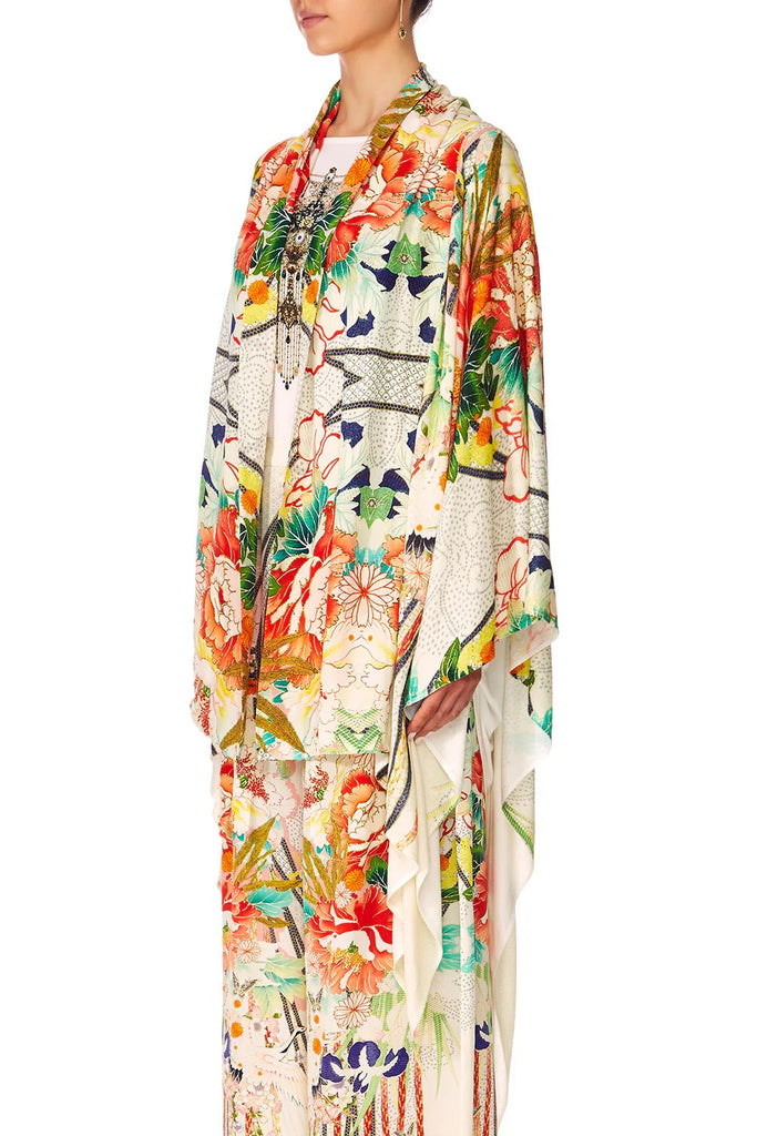 CAMILLA "Ms Maiko" Cape With Silk Scarf