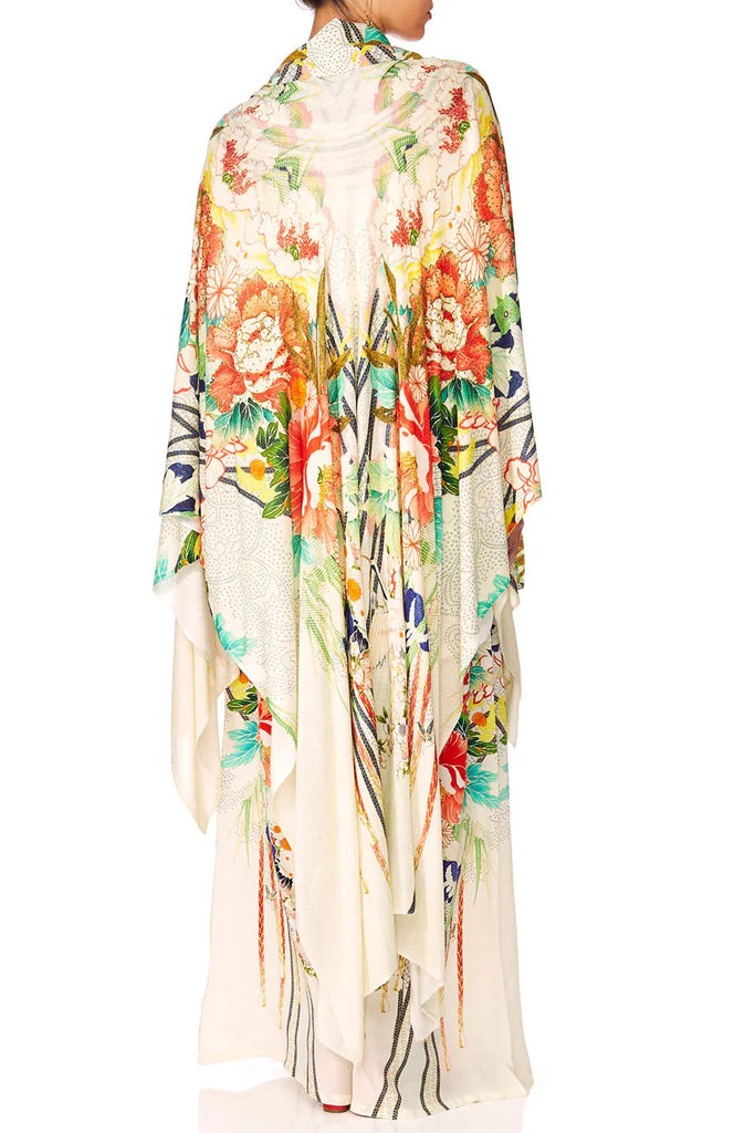 CAMILLA "Ms Maiko" Cape With Silk Scarf
