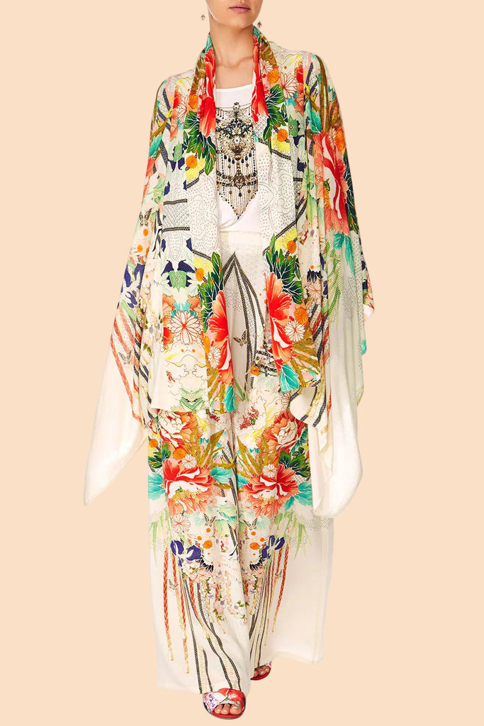 CAMILLA "Ms Maiko" Cape With Silk Scarf