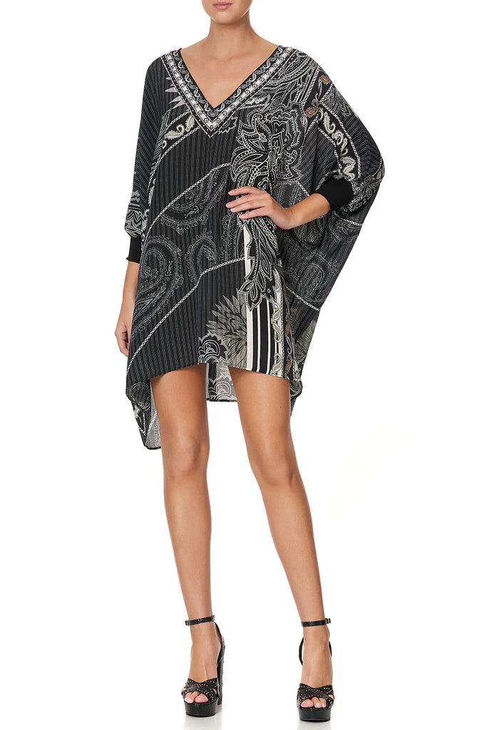 CAMILLA "Tail Of The Fire Bird" Short Kaftan