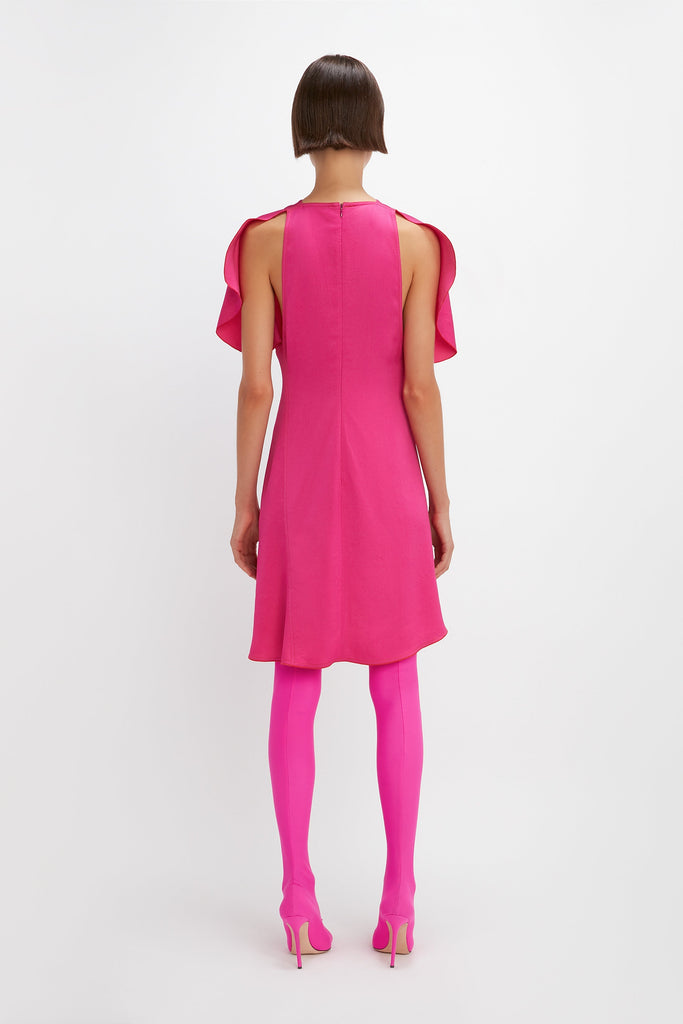 VICTORIA BECKHAM "Hammered" Mini Dress