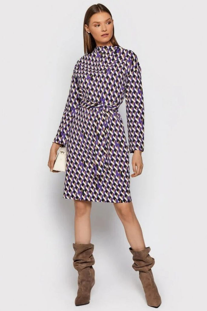 MARELLA "Geometric Knit" Dress