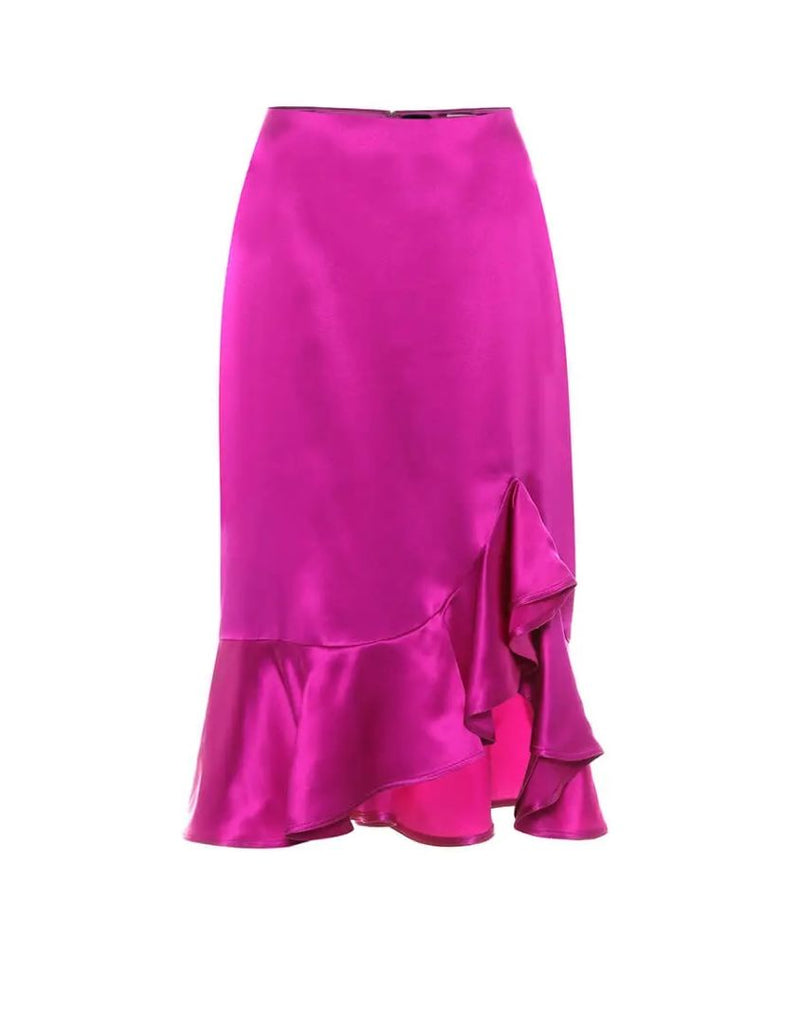 TOM FORD "Silk Satin Midi" skirt