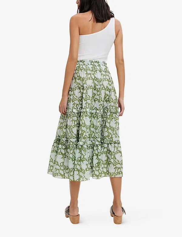 MAJE "Jitale Floral" Midi Skirt