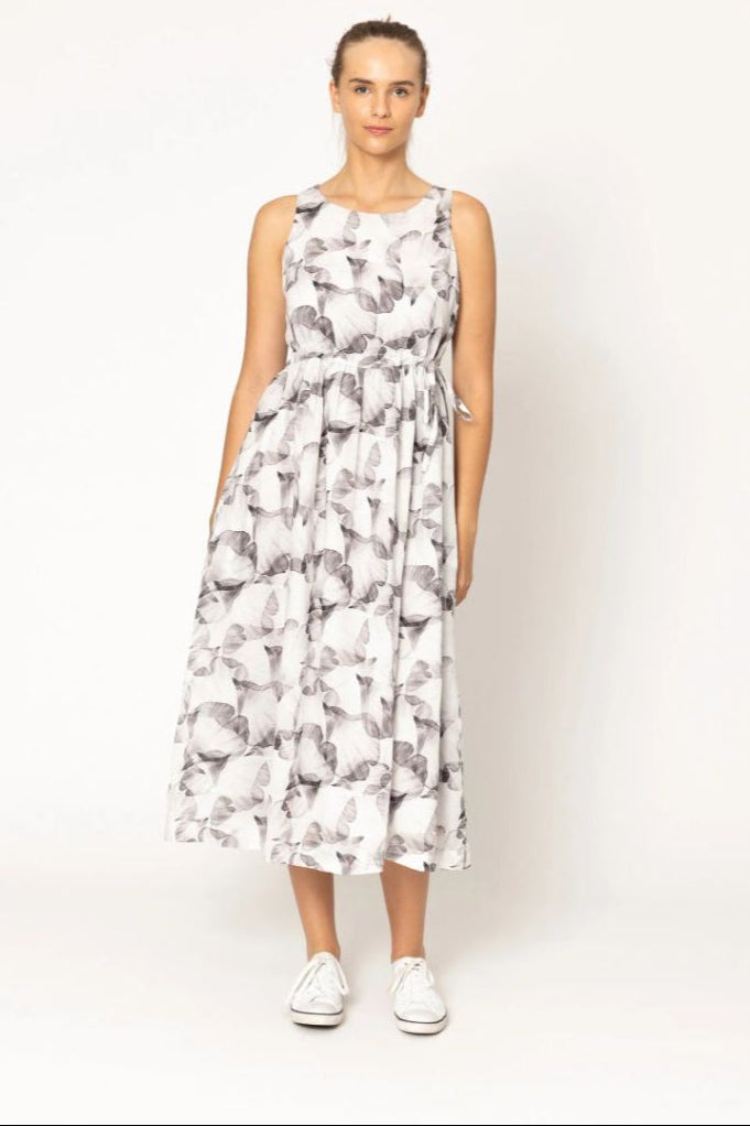 BLACKLIST "Como Leaf Linen" Dress
