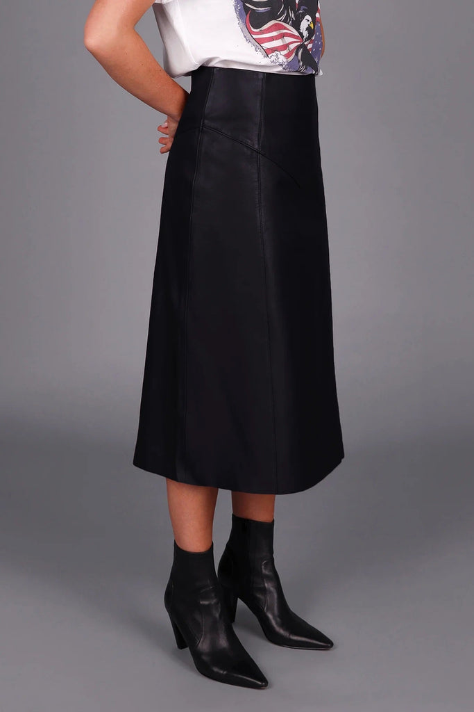 STORM "Longline Leather" Skirt