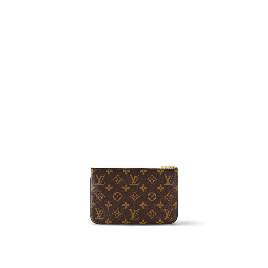 LOUIS VUITTON "Reverse Monogram Double Zip" Pouchette