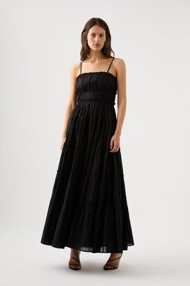 AJE "Luna" Tiered Maxi Dress