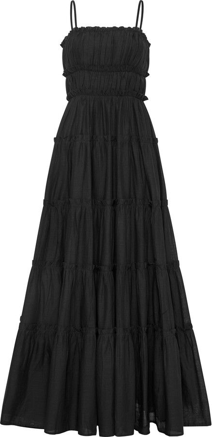 AJE "Luna" Tiered Maxi Dress