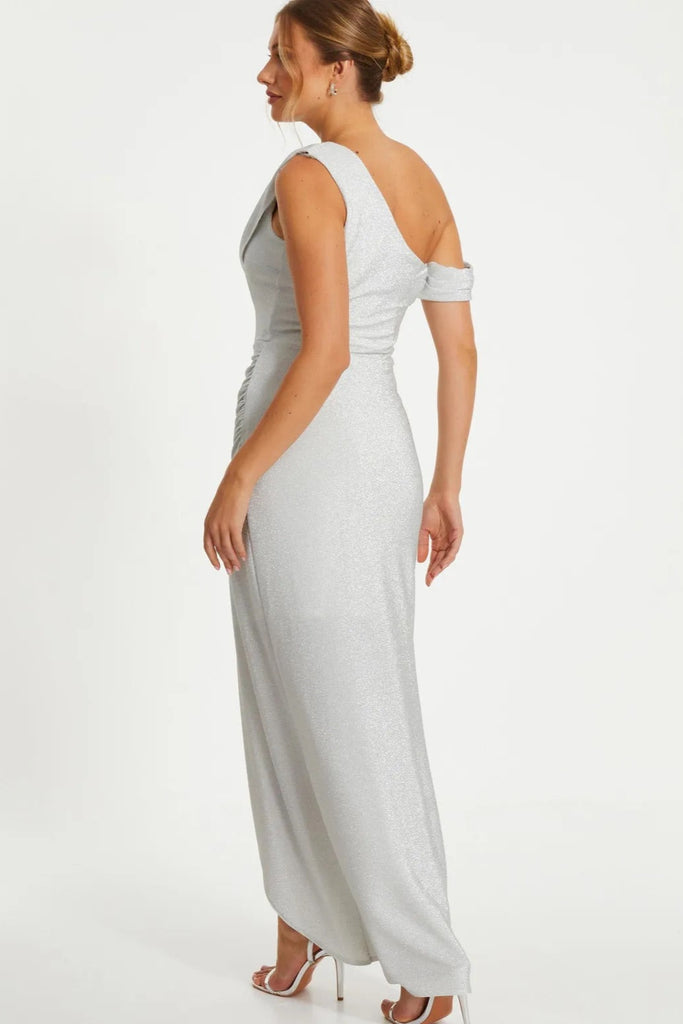 QUIZ "Shimmer Wrap" Dress