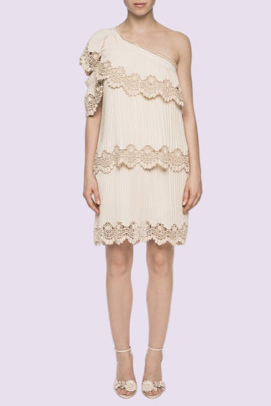 SELF-PORTRAIT "One Shoulder" Mini Dress