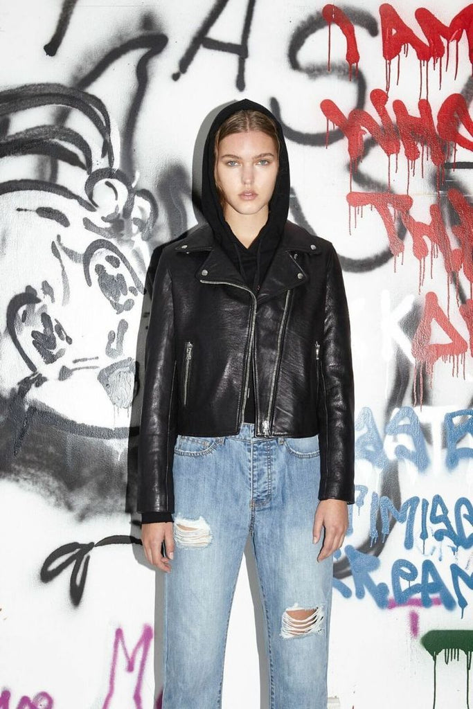 STOLEN GIRLFRIENDS CLUB "Mala" Leather Biker Jacket