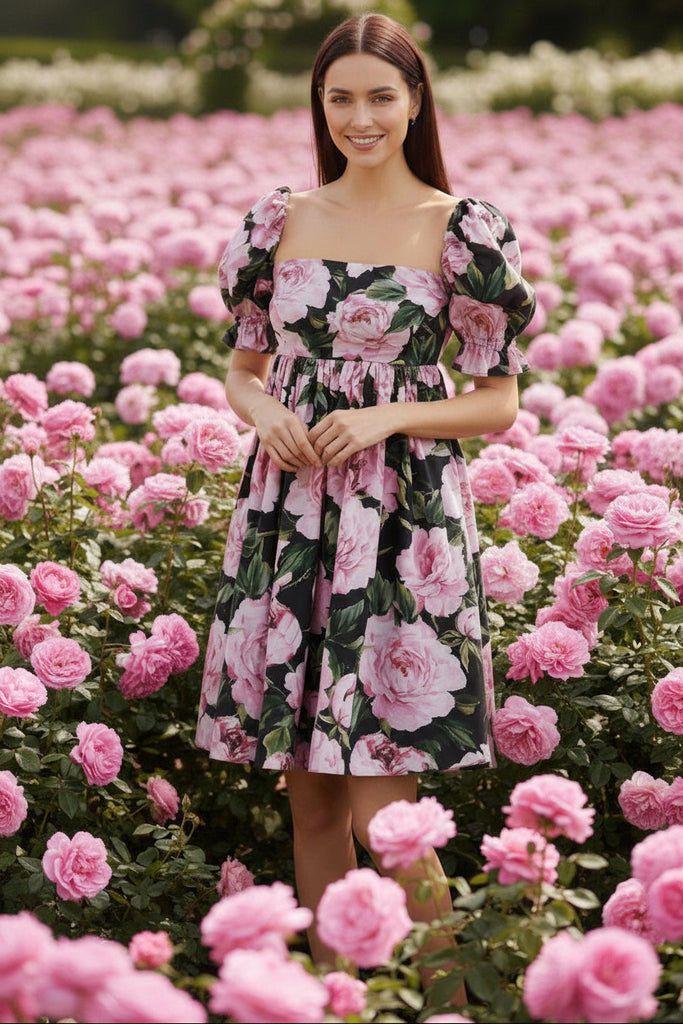 DOLCE & GABBANA "Ponies" Mid Length Dress