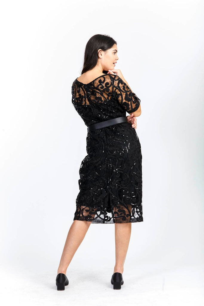 TRELISE COOPER "Luminescence & Iridescence Sequinned' Dress