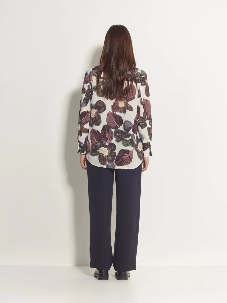 JULIETTE HOGAN "Essa" Anthurium Silk Shirt