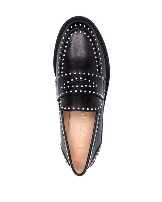 STUART WEITZMAN "Parker" Pearl Loafers