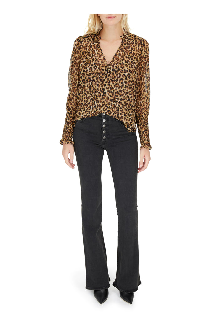 VERONICA BEARD "Jaz Leopard Print" Shirt