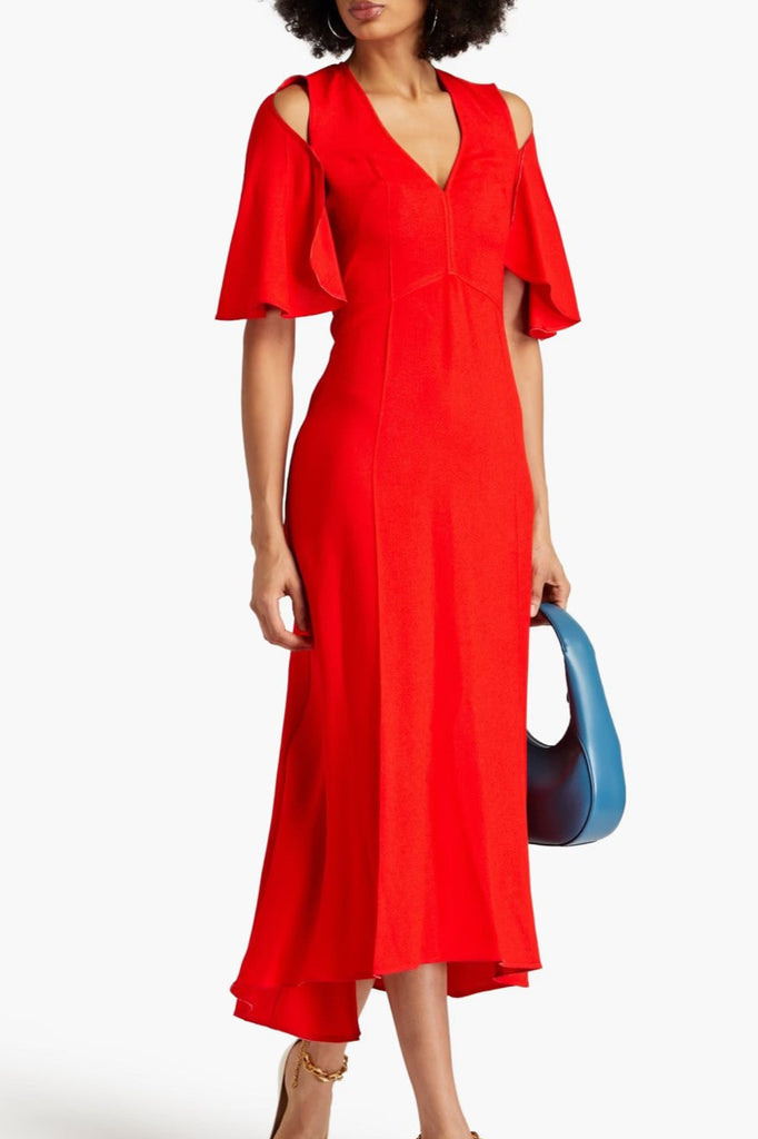 VICTORIA BECKHAM "Keyhole" Midi Dress