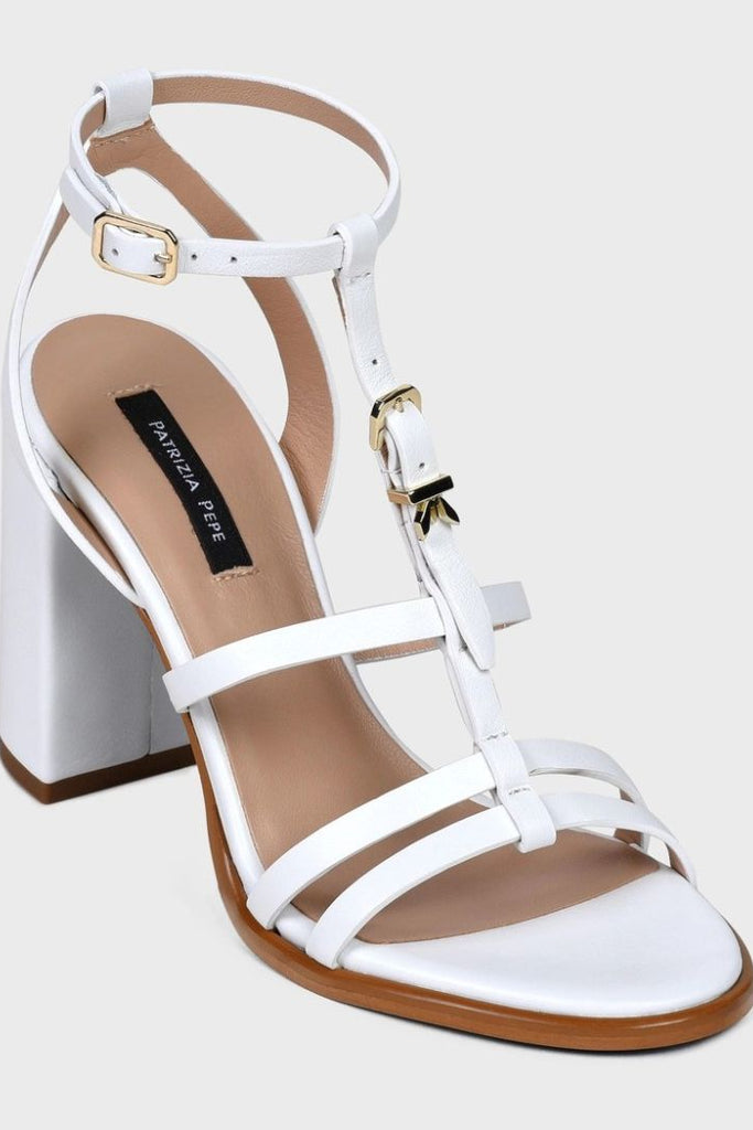 PATRIZIA PEPE "Clachette" Block Heel Sandal